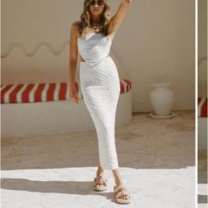 Sabo skirt set size Xs maxi skirt and crop top